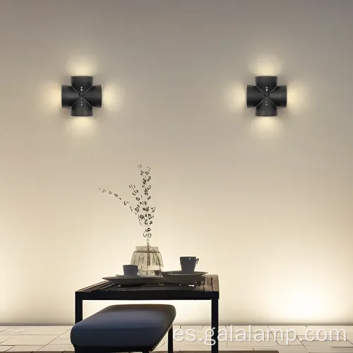 Luces de pared LED contemporáneas para iluminación interior elegante